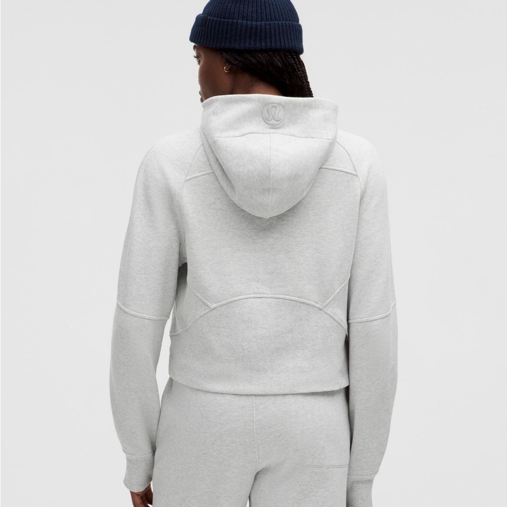 Lululemon Scuba Oversized Half-Zip Hoodie Heathered Core Ultra Light Grey - Picture 3 of 14